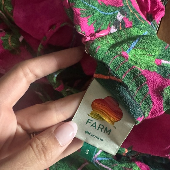 FARM Rio Leaves Midi Dress Size Small - Picture 5 of 5